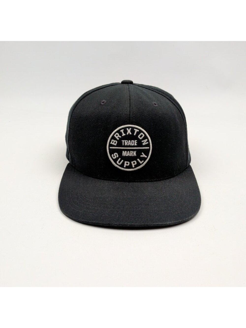 Brixton Hat Cap Snapback  Black Patch Round Circle One size Adjustable Skater
